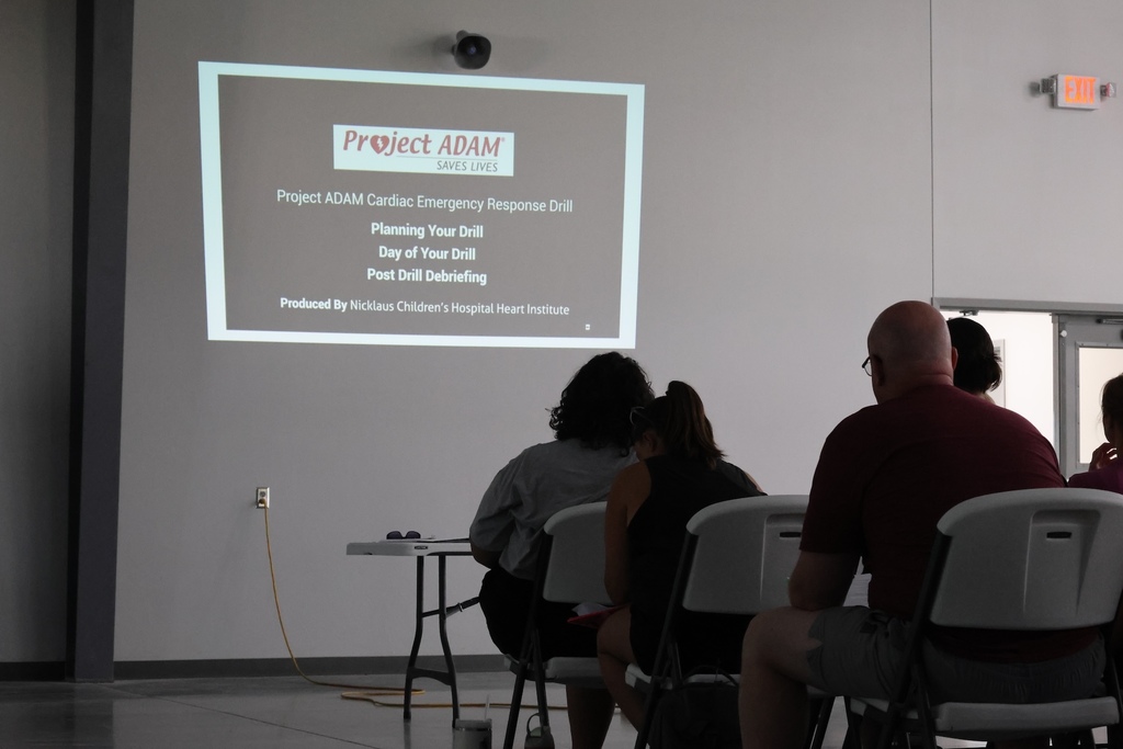 More than 50 dedicated USD 379 staff,  most of whom were outside of contract hours, met today to be trained in handling cardiac arrest situations. We have joined with Project ADAM to make each school "Heart Safe". This program enables USD 379 to offer any person who may experience a sudden cardiac arrest the best chance for survival. Each building practiced a drill today and will continue to drill throughout the year. Every building is also equipped with an AED. #celebrate379