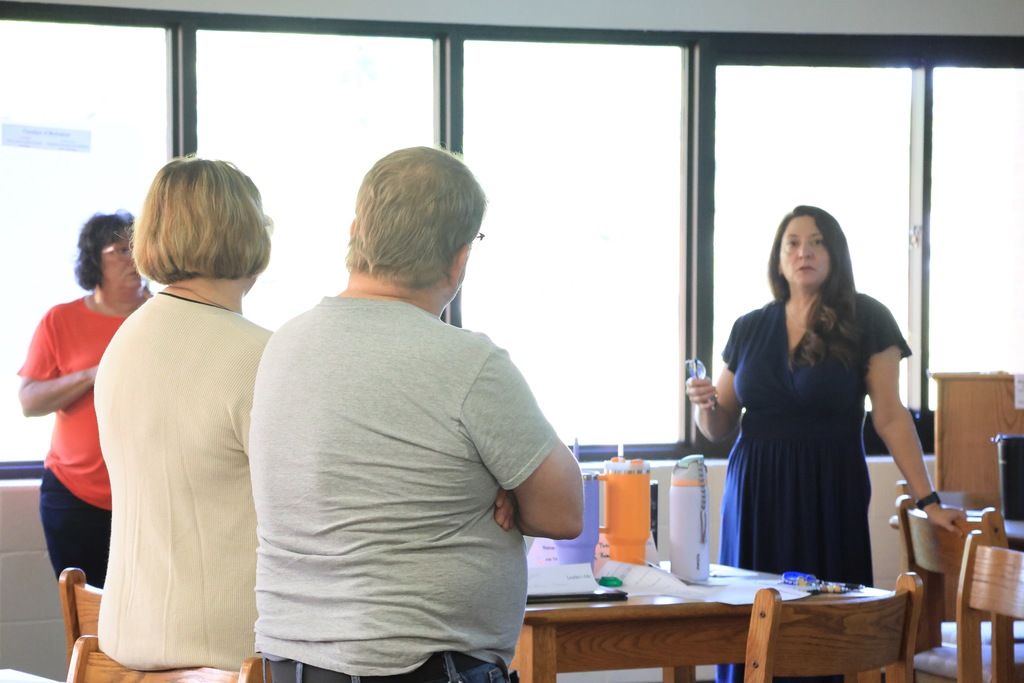 For the past two days, USD 379 teachers, paras, aides, secretaries, and custodians have been involved in the district-wide implementation of The Leader in Me, a whole-school transformation process developed by FranklinCovey Education.  The program has been used at 379 schools in the past, but it has never been a full district initiative until now. It focuses on teaching social-emotional and leadership skills, including communication, goal setting, problem-solving, and conflict resolution. This program has shown the ability to: 1. Increase Student Leadership & Academic Performance: Studies show that Leader in Me schools show increased student leadership and academic performance, including significant gains in subjects like ELA and math. 2. Improve School Culture: The program promotes a positive school environment by emphasizing respect, collaboration, and student voice, leading to higher teacher satisfaction, fewer discipline incidents, and better student attendance. 3. Empower Educators & Families: Leader in Me also equips educators with transformational leadership skills and provides resources to involve families in their children's learning. 379 families will see much more information in the coming months with this program. We are excited to see how it helps our students, staff, and schools! #celebrate379