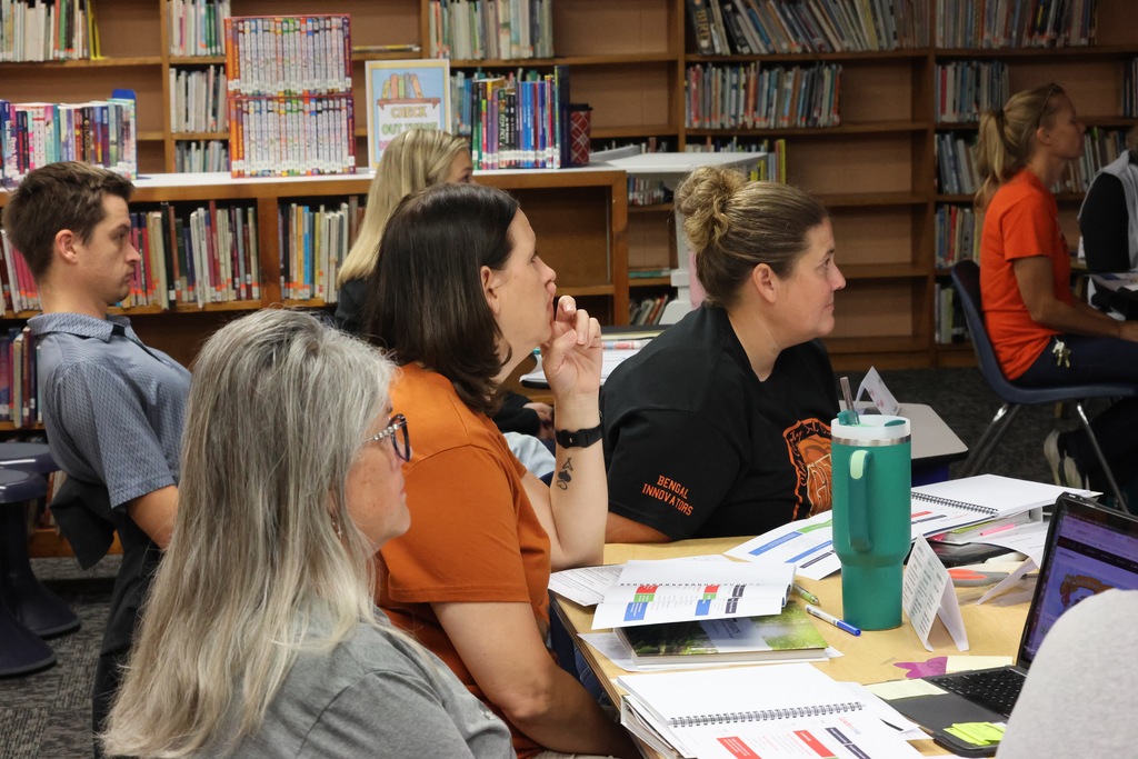 For the past two days, USD 379 teachers, paras, aides, secretaries, and custodians have been involved in the district-wide implementation of The Leader in Me, a whole-school transformation process developed by FranklinCovey Education.  The program has been used at 379 schools in the past, but it has never been a full district initiative until now. It focuses on teaching social-emotional and leadership skills, including communication, goal setting, problem-solving, and conflict resolution. This program has shown the ability to: 1. Increase Student Leadership & Academic Performance: Studies show that Leader in Me schools show increased student leadership and academic performance, including significant gains in subjects like ELA and math. 2. Improve School Culture: The program promotes a positive school environment by emphasizing respect, collaboration, and student voice, leading to higher teacher satisfaction, fewer discipline incidents, and better student attendance. 3. Empower Educators & Families: Leader in Me also equips educators with transformational leadership skills and provides resources to involve families in their children's learning. 379 families will see much more information in the coming months with this program. We are excited to see how it helps our students, staff, and schools! #celebrate379