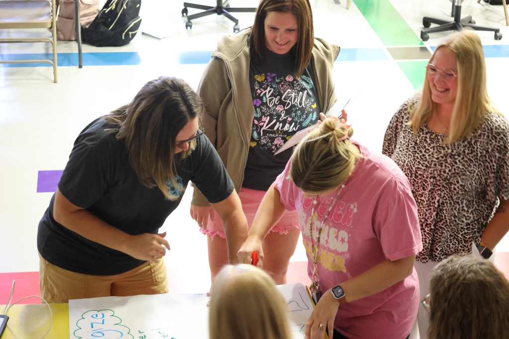 For the past two days, USD 379 teachers, paras, aides, secretaries, and custodians have been involved in the district-wide implementation of The Leader in Me, a whole-school transformation process developed by FranklinCovey Education.  The program has been used at 379 schools in the past, but it has never been a full district initiative until now. It focuses on teaching social-emotional and leadership skills, including communication, goal setting, problem-solving, and conflict resolution. This program has shown the ability to: 1. Increase Student Leadership & Academic Performance: Studies show that Leader in Me schools show increased student leadership and academic performance, including significant gains in subjects like ELA and math. 2. Improve School Culture: The program promotes a positive school environment by emphasizing respect, collaboration, and student voice, leading to higher teacher satisfaction, fewer discipline incidents, and better student attendance. 3. Empower Educators & Families: Leader in Me also equips educators with transformational leadership skills and provides resources to involve families in their children's learning. 379 families will see much more information in the coming months with this program. We are excited to see how it helps our students, staff, and schools! #celebrate379