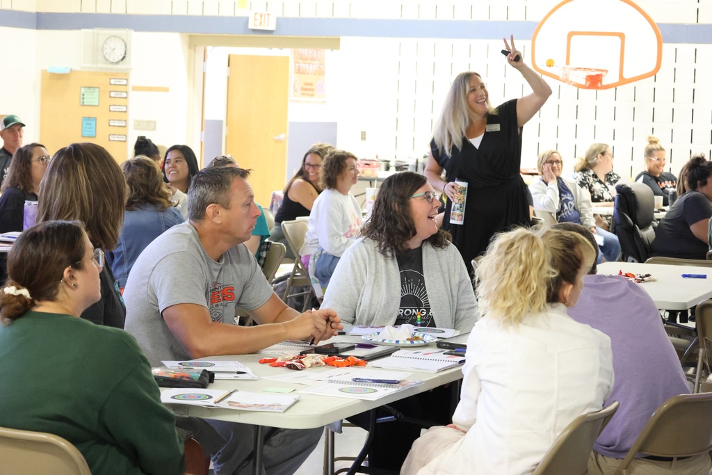 For the past two days, USD 379 teachers, paras, aides, secretaries, and custodians have been involved in the district-wide implementation of The Leader in Me, a whole-school transformation process developed by FranklinCovey Education.  The program has been used at 379 schools in the past, but it has never been a full district initiative until now. It focuses on teaching social-emotional and leadership skills, including communication, goal setting, problem-solving, and conflict resolution. This program has shown the ability to: 1. Increase Student Leadership & Academic Performance: Studies show that Leader in Me schools show increased student leadership and academic performance, including significant gains in subjects like ELA and math. 2. Improve School Culture: The program promotes a positive school environment by emphasizing respect, collaboration, and student voice, leading to higher teacher satisfaction, fewer discipline incidents, and better student attendance. 3. Empower Educators & Families: Leader in Me also equips educators with transformational leadership skills and provides resources to involve families in their children's learning. 379 families will see much more information in the coming months with this program. We are excited to see how it helps our students, staff, and schools! #celebrate379