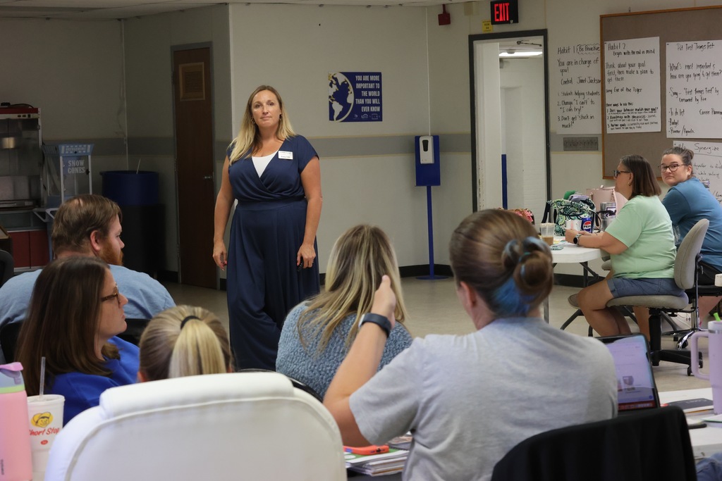 For the past two days, USD 379 teachers, paras, aides, secretaries, and custodians have been involved in the district-wide implementation of The Leader in Me, a whole-school transformation process developed by FranklinCovey Education.  The program has been used at 379 schools in the past, but it has never been a full district initiative until now. It focuses on teaching social-emotional and leadership skills, including communication, goal setting, problem-solving, and conflict resolution. This program has shown the ability to: 1. Increase Student Leadership & Academic Performance: Studies show that Leader in Me schools show increased student leadership and academic performance, including significant gains in subjects like ELA and math. 2. Improve School Culture: The program promotes a positive school environment by emphasizing respect, collaboration, and student voice, leading to higher teacher satisfaction, fewer discipline incidents, and better student attendance. 3. Empower Educators & Families: Leader in Me also equips educators with transformational leadership skills and provides resources to involve families in their children's learning. 379 families will see much more information in the coming months with this program. We are excited to see how it helps our students, staff, and schools! #celebrate379