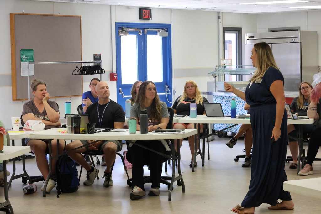 For the past two days, USD 379 teachers, paras, aides, secretaries, and custodians have been involved in the district-wide implementation of The Leader in Me, a whole-school transformation process developed by FranklinCovey Education.  The program has been used at 379 schools in the past, but it has never been a full district initiative until now. It focuses on teaching social-emotional and leadership skills, including communication, goal setting, problem-solving, and conflict resolution. This program has shown the ability to: 1. Increase Student Leadership & Academic Performance: Studies show that Leader in Me schools show increased student leadership and academic performance, including significant gains in subjects like ELA and math. 2. Improve School Culture: The program promotes a positive school environment by emphasizing respect, collaboration, and student voice, leading to higher teacher satisfaction, fewer discipline incidents, and better student attendance. 3. Empower Educators & Families: Leader in Me also equips educators with transformational leadership skills and provides resources to involve families in their children's learning. 379 families will see much more information in the coming months with this program. We are excited to see how it helps our students, staff, and schools! #celebrate379