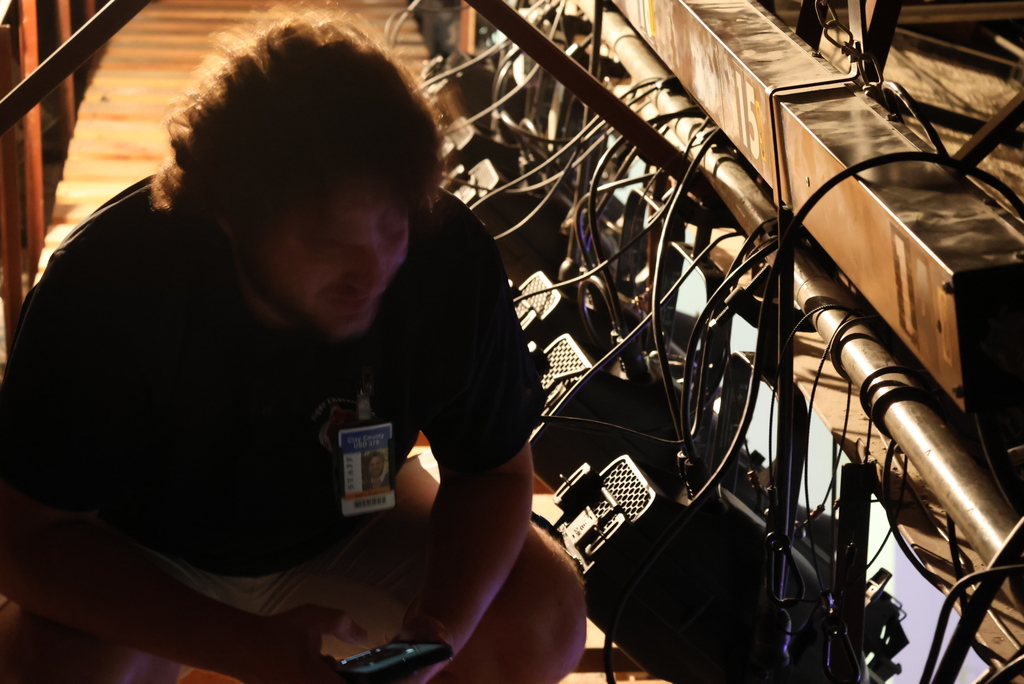 The CCCHS music and drama staff spent yesterday installing and learning about their new lighting equipment in the Martyn Snodgrass Auditorium.  This new equipment means more color and vibrance options, an updated control board, and LED lighting means cooler temps. The performers will no longer be sweating on the stage! #celebrate379