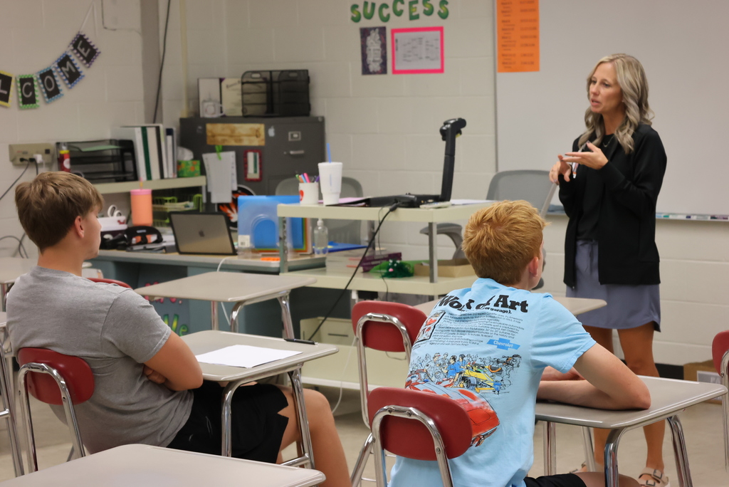 CCCHS and Wakefield senior intern students spent their last day of freedom in the classroom learning about their upcoming year-long interning process. Work-Based Learning Director Nichole Weller and the high school counselors have set up 34 seniors to spend part of their day interning at a local business or organization. We are thankful to have so many options in our community for our kids to learn and grow into quality employees! #celebrate379