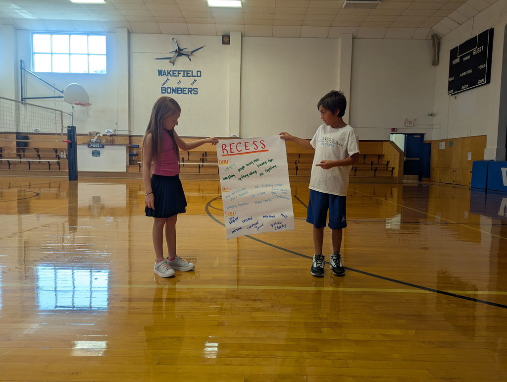 The 2nd-5th grade students took the lead in setting the tone for recess this year! Using Leader in Me strategies, each grade level worked to create posters about what they want to see, hear, and feel during recess. After brainstorming, students from each class shared their posters with the group, showing that when we set clear expectations TOGETHER, everyone benefits! #celebrate379