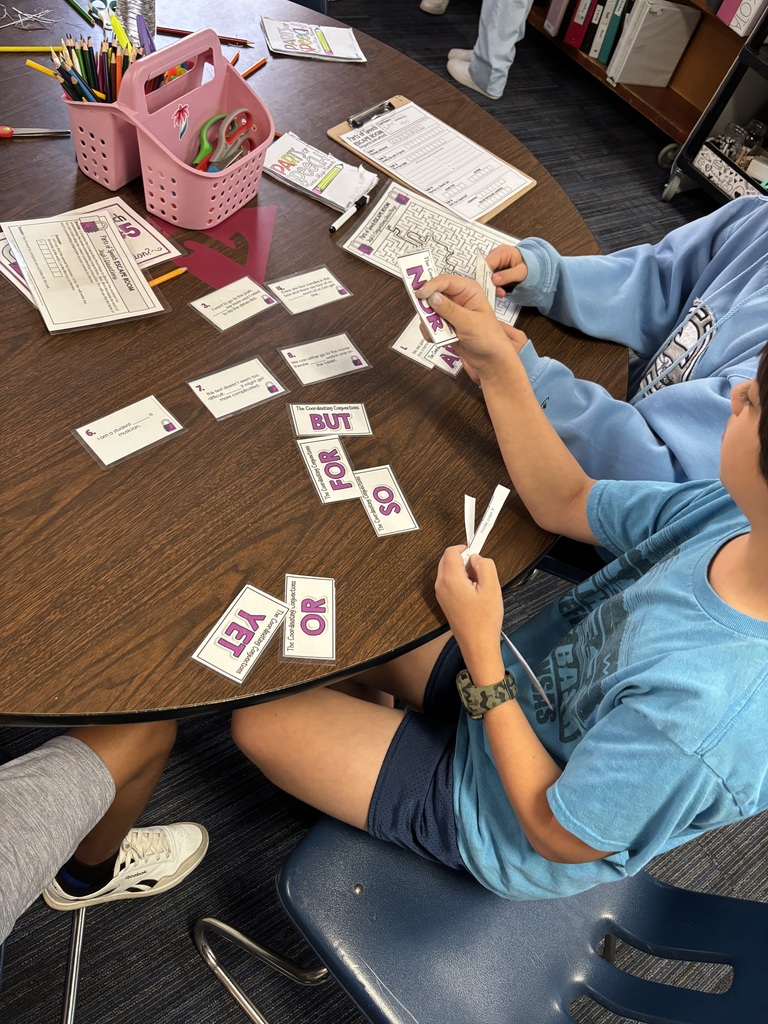 In preparation for curricular tasks starting next week, Mrs. Crabtree's WMS ELA classes are competing in an escape room to review parts of speech. They worked in teams to crack the secret code as fast as possible: “The adjective is the banana peel of the parts of speech.” #celebrate379