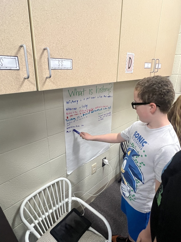 This week in Mrs. Chestnut’s 5th grade social studies classes, students are diving deep into two big questions: “What is a historian?” and “Why do we study history?” 🕰️ Today, they took part in a gallery walk where they explored thought-provoking questions, sparked meaningful discussions, and made connections that brings the past to life. We love watching their curiosity and critical thinking grow! 👏📚 #celebrate379
