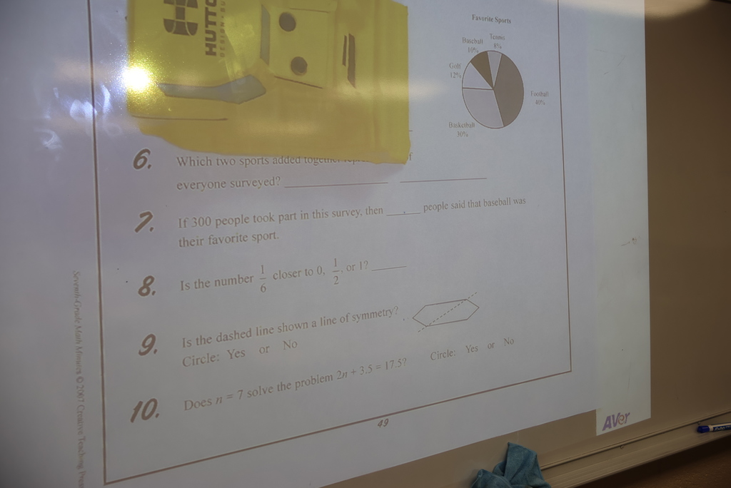 Mr. Sleichter always begins his 8th graders with a "Math Minute" session, where students solve problems they have previously learned. It doesn't take long, but it does help with long-term mastery! #celebrate379
