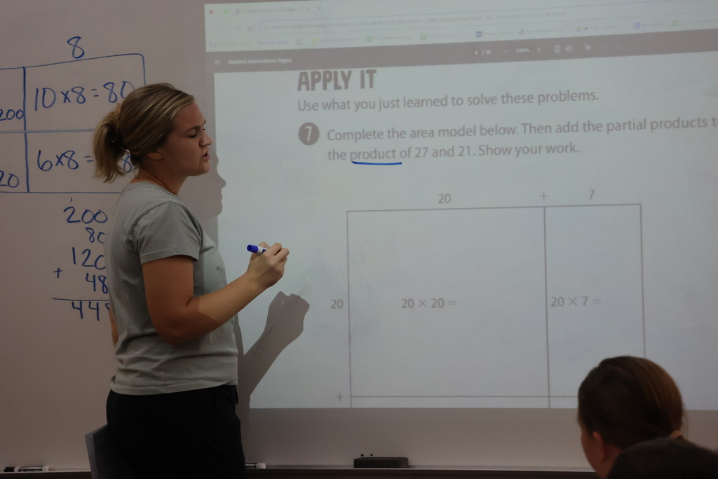 5th grade has a different look this year, with Mrs. Knepper and Ms. Bott added to the mix with Mrs. Chestnut and Mrs. Schurle.  Mrs. Chestnut is the social studies teacher, and Mrs. Schurle is the science teacher. They see all students throughout the year.   Ms. Bott and Mrs. Knepper are the math teachers. Students have math every day, and they rotate between science and social studies throughout the year. #celebrate379