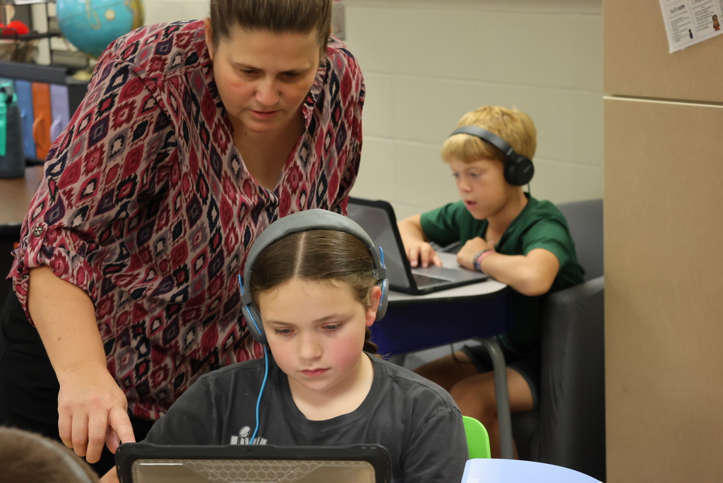 5th grade has a different look this year, with Mrs. Knepper and Ms. Bott added to the mix with Mrs. Chestnut and Mrs. Schurle.  Mrs. Chestnut is the social studies teacher, and Mrs. Schurle is the science teacher. They see all students throughout the year.   Ms. Bott and Mrs. Knepper are the math teachers. Students have math every day, and they rotate between science and social studies throughout the year. #celebrate379