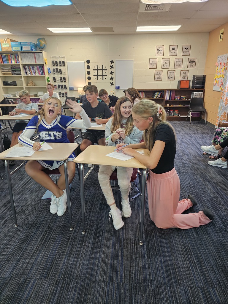 Students took over teaching integer operations today. The class really enjoyed it, but they eventually ordered Mrs. Bybee back from "vacation"! #celebrate379