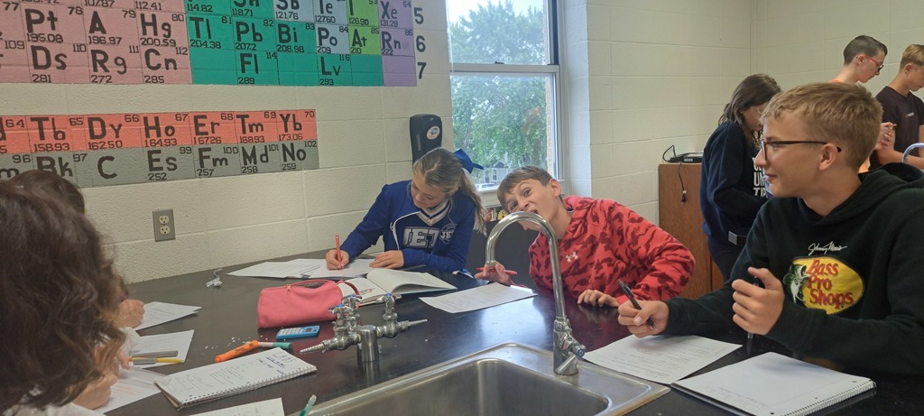 8th grade science is working on a Lab to learn about the transfer of Energy. This Lab is called "Drive the Nail". Before they could begin any kind of lab work, students were required to learn lab safety rules and why they are so important.  They are off and running in Mrs. Trembath's class! #celebrate379