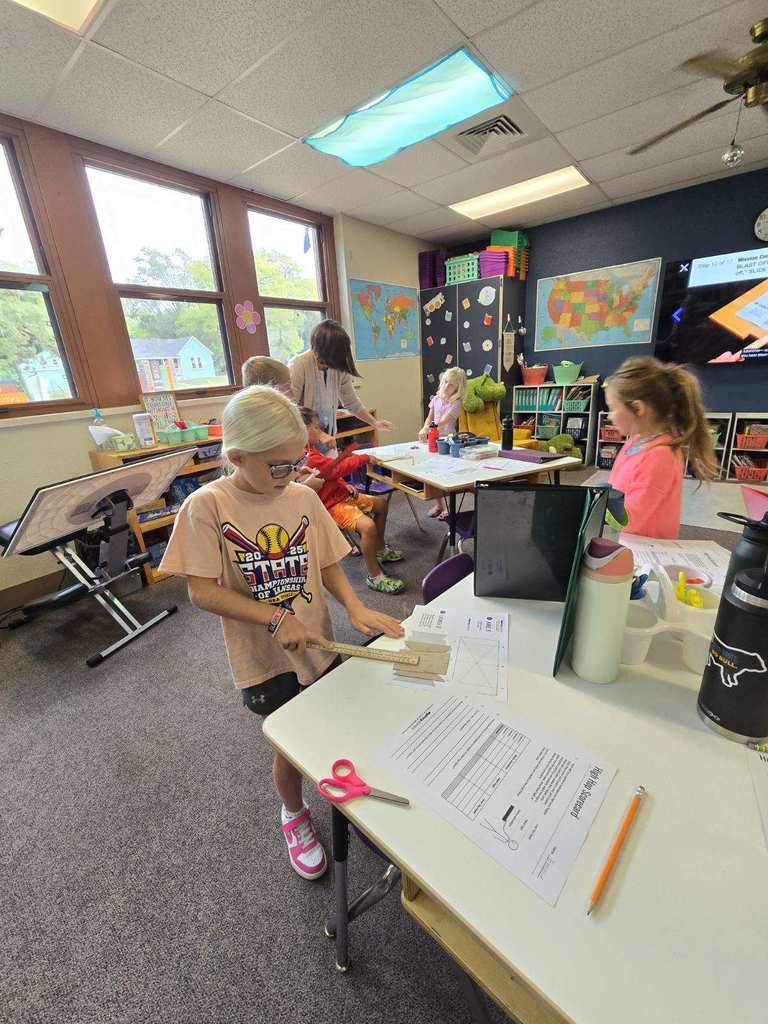 Last week, students in Ms. Brownell's 3rd grade science class learned about what paleontologists can tell from looking at fossilized footprints. They then experimented to see whether we could outrun dinosaurs with similar stride lengths as their own.  #celebrate379
