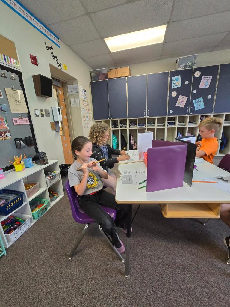 Last week, students in Ms. Brownell's 3rd grade science class learned about what paleontologists can tell from looking at fossilized footprints. They then experimented to see whether we could outrun dinosaurs with similar stride lengths as their own.  #celebrate379