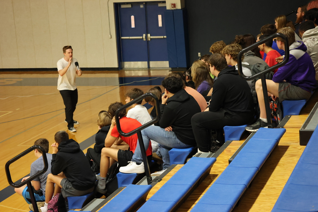 If you are a parent of a WMS or WHS student, there is a good chance you are going to get asked to head to the Rex Theatre in Clay Center tonight! Comedian Taylor Johnson spoke to secondary students today about mental health. He was funny, engaging, and had a great message about the need to hear other people's story!  Taylor is performing tonight at 6:30. The first 100 people will get a FREE popcorn and drink. Afterwards, Pawnee Mental Health is hosting a FREE ice cream social. We invite you all to come laugh, think, and connect!  #celebrate379