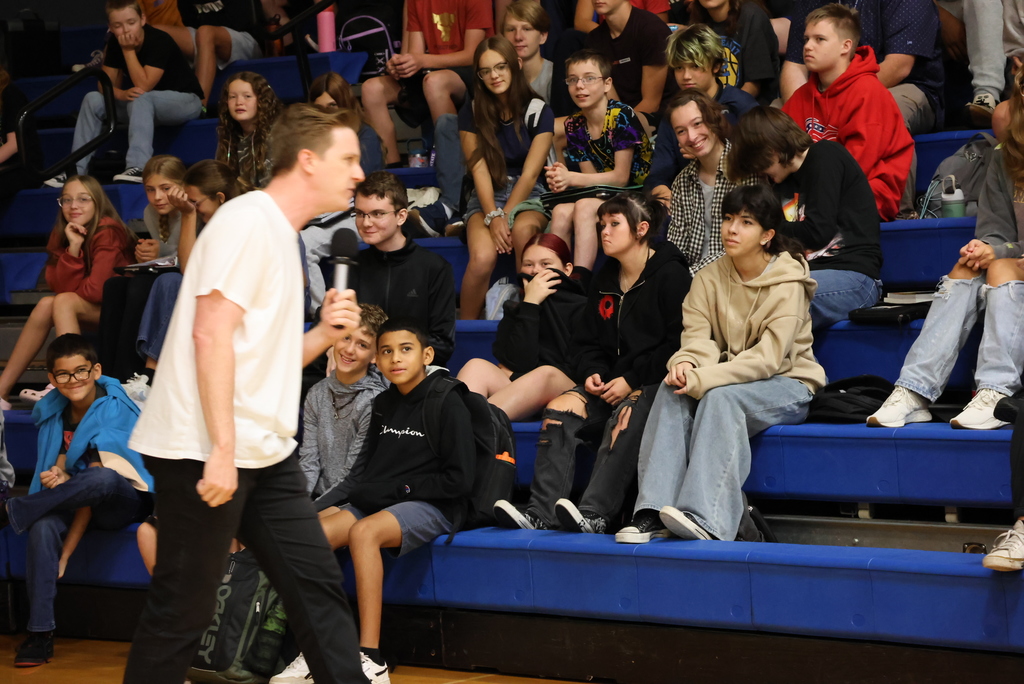 If you are a parent of a WMS or WHS student, there is a good chance you are going to get asked to head to the Rex Theatre in Clay Center tonight! Comedian Taylor Johnson spoke to secondary students today about mental health. He was funny, engaging, and had a great message about the need to hear other people's story!  Taylor is performing tonight at 6:30. The first 100 people will get a FREE popcorn and drink. Afterwards, Pawnee Mental Health is hosting a FREE ice cream social. We invite you all to come laugh, think, and connect!  #celebrate379