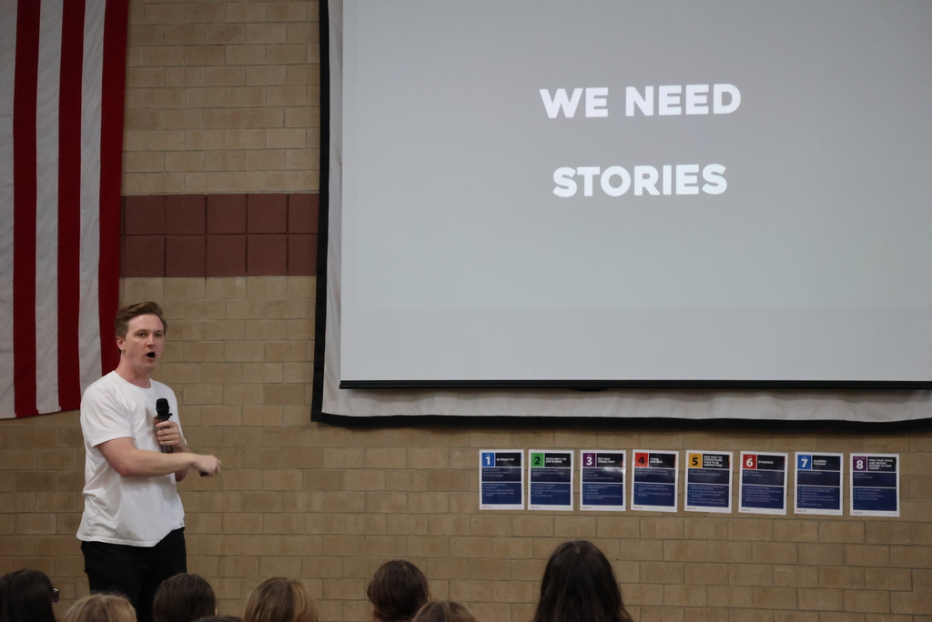 If you are a parent of a CCCMS student, there is a good chance you are going to get asked to head to the Rex Theatre in Clay Center tonight! Thanks to the Clay Counts Coalition and local Youth Leaders in Kansas (YLinK) chapters, Comedian Taylor Johnson spoke to CCCMS students today about mental health. He was funny, engaging, and had a great message about the need to hear other people's stories!  Taylor is performing tonight at 6:30. The first 100 people will get a FREE popcorn and drink. Afterwards, Pawnee Mental Health is hosting a FREE ice cream social. We invite you all to come laugh, think, and connect!  #celebrate379