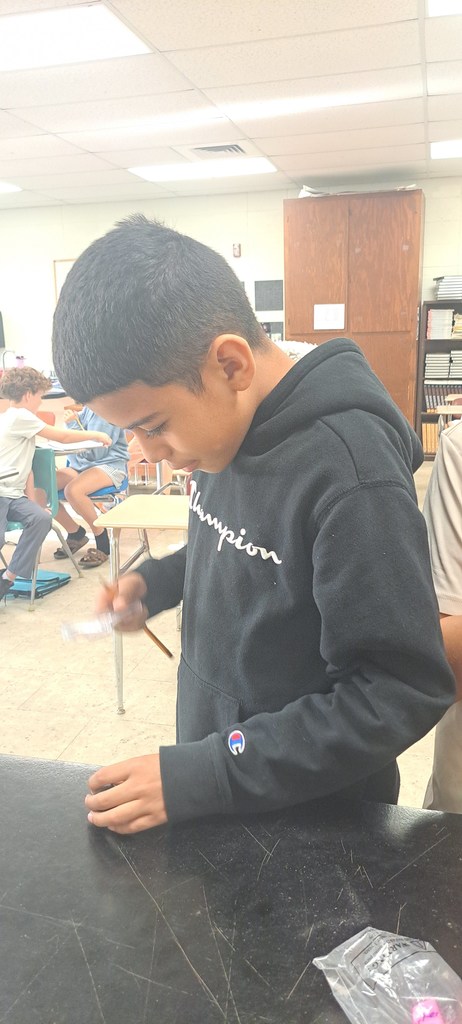 🌋 Mrs. Trembath's 6th graders turned up the heat in science class today! Working in teams, they added “magma” to their volcanoes and watched the effects of different levels and reactants. The results were EXPLOSIVE!  🔥💥 #celebrate379