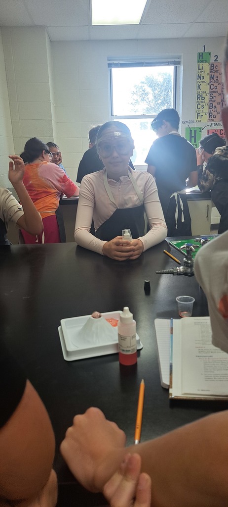 🌋 Mrs. Trembath's 6th graders turned up the heat in science class today! Working in teams, they added “magma” to their volcanoes and watched the effects of different levels and reactants. The results were EXPLOSIVE!  🔥💥 #celebrate379