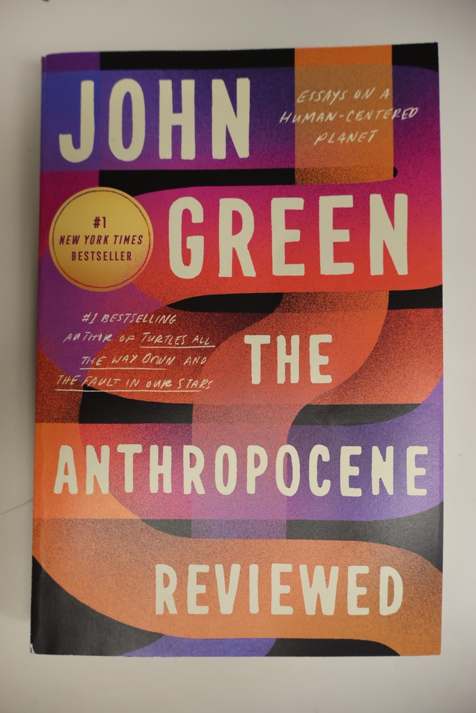 Mrs. Murphy's English Comp class has been using John Green's book "The Anthropocene Reviewed" as a basis to write their own reviews. Every chapter in Green's book is a review essay on a different topic. Students are learning about this writing style and will eventually build their own essay review on their own chosen topic. "The Anthropocene Reviewed" was the KU campus Common Read this year, and he also spoke on campus this week. As always, Mrs. Murphy gives her students lots to think and reflect on as they write! #celebrate379