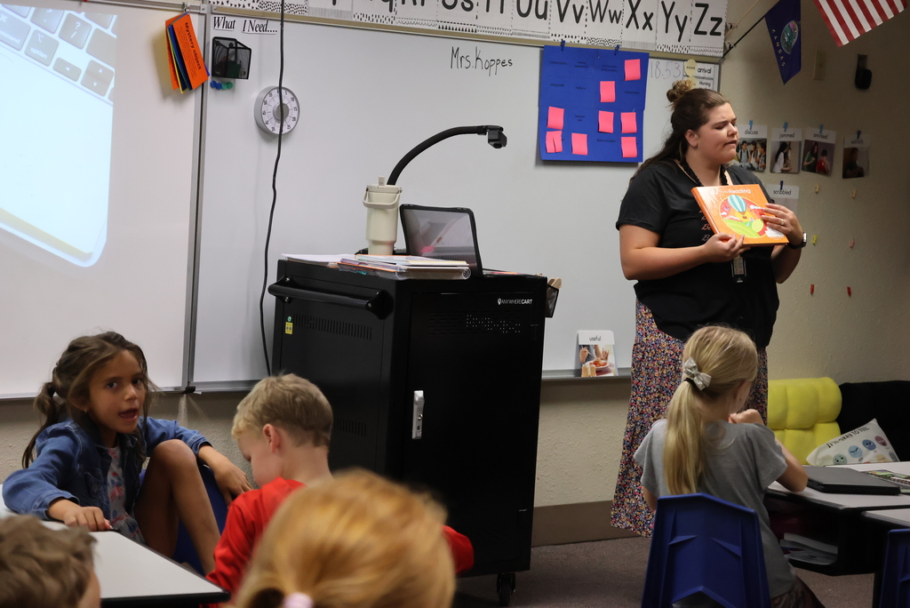 Mrs. Koppes is rockin' it as a new teacher at Lincoln! Today, she was working with her students on the author's purpose when writing. It's as easy as PIE to reember! Persuade Inform Entertain #celebrate379