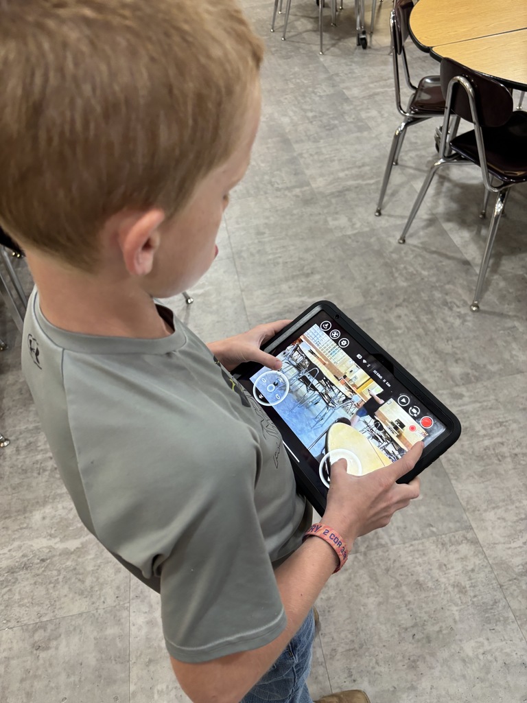 Mr. Lane's 7th grade computers/technology students have been putting their brains to the test this past week! First, they built bridges using a limited "budget" to see which structures could hold a stack of books. Then, they took to the air with their drones! The assignment was to code the drones to fly around the school filming each area, which then would turn into a virtual tour of the building.  #celebrate379Mr. Lane's 7th grade computers/technology students have been putting their brains to the test this past week! First, they built bridges using a limited "budget" to see which structures could hold a stack of books. Then, they took to the air with their drones! The assignment was to code the drones to fly around the school filming each area, which then would turn into a virtual tour of the building.  #celebrate379