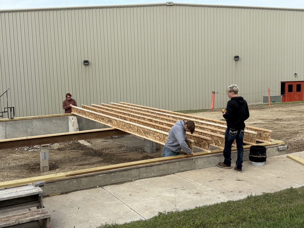 Construction is beginning on the Tiger House! The floor joists are going into place this week. #celebrate379
