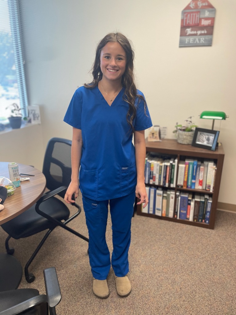 USD 379 sophomores are completing job shadows this month. Chloe Rott spent time with Jessica Badsky at Clay County Medical Center this week. Chloe is interested in a career in nursing and had the opportunity to shadow several departments and meet several members of the nursing team at CCMC. It's a perfect example of what the job shadow process is supposed to be! #celebrate379