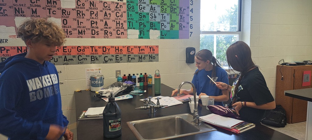 Mrs. Trembath's 8th grade science class has been learning about the transfer of Energy. Today, they experimented with thermal energy. They concluded that thermal energy is transferred from the hot particles to the cold particles. #celebrate379