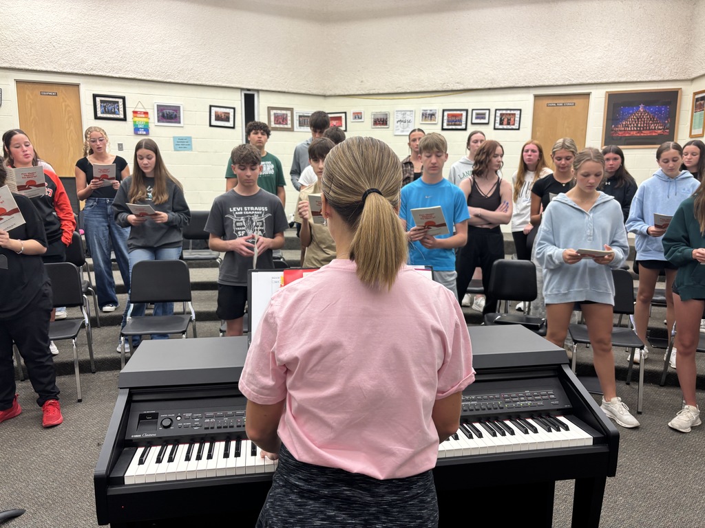 Mrs. Bergsten's music classes are in full swing, including the Orange and Black Choir! You can watch their first public performance on Oct. 2nd at the CCCHS Fall Concert. #celebrate379