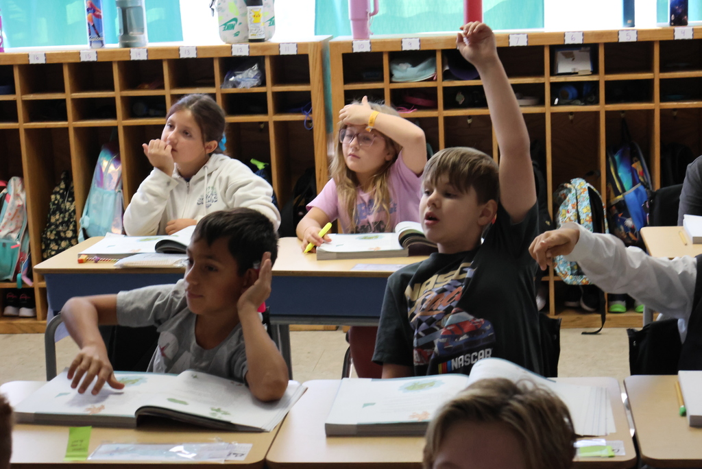 Mrs. Ehler's 3rd graders were stinking it up, today! Students were reading the story "Stink and the Freaky Frog Freakout" from their ELA curriculum. While reading, they used a graphic organizer to identify the questions they had, determined the strategy they would use to answer those questions, and then reflected to see if those strategies were effective. #celebrate379