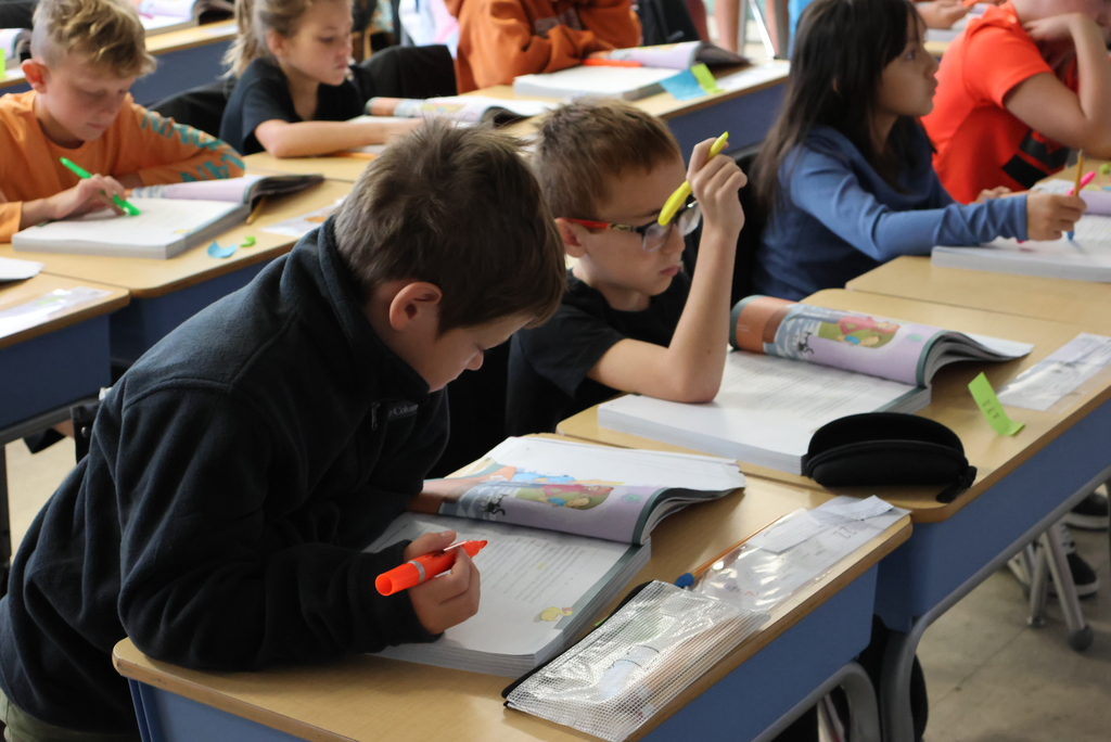 Mrs. Ehler's 3rd graders were stinking it up, today! Students were reading the story "Stink and the Freaky Frog Freakout" from their ELA curriculum. While reading, they used a graphic organizer to identify the questions they had, determined the strategy they would use to answer those questions, and then reflected to see if those strategies were effective. #celebrate379