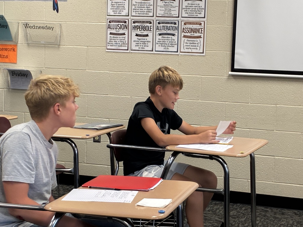 Mrs. Blain is the new 7th grade ELA teacher at CCCMS and has been doing a great job! Last week, her students worked to create their own Shakespearean sonnets, following the rhyme scheme and form Shakespeare made famous.  #celebrate379