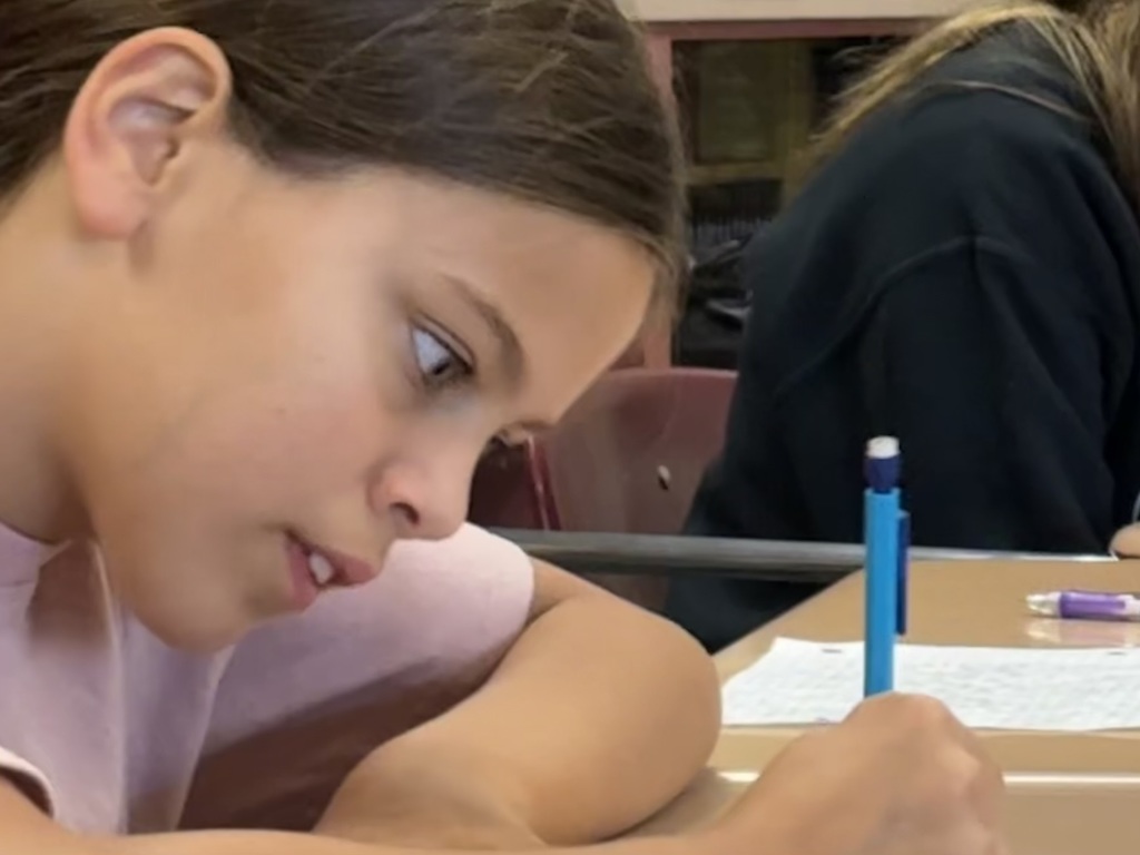 The goal of Bengal Writing is just that: Writing!  Mrs. Blain's 6th graders have done a lot of that in the first month of school. Yesterday, their focus was on continuity. They wrote stories together and then shared with the class. #celebrate379