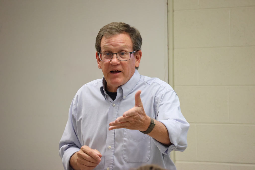 History/Government teacher Tyler Nelson entered his 40th year at USD 379 this year! He is always a wealth of knowledge when it comes to United States history. Today, he lectured on the Major Compromises that had to be made as part of the Constitution. #celebrate379