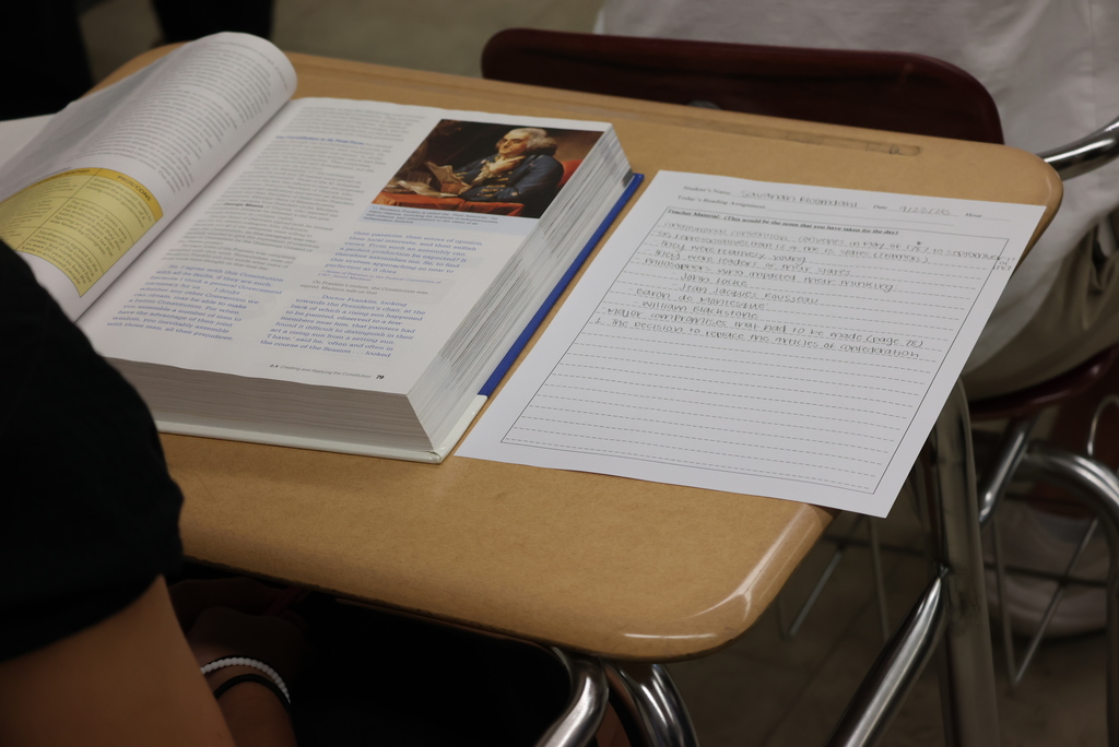 History/Government teacher Tyler Nelson entered his 40th year at USD 379 this year! He is always a wealth of knowledge when it comes to United States history. Today, he lectured on the Major Compromises that had to be made as part of the Constitution. #celebrate379