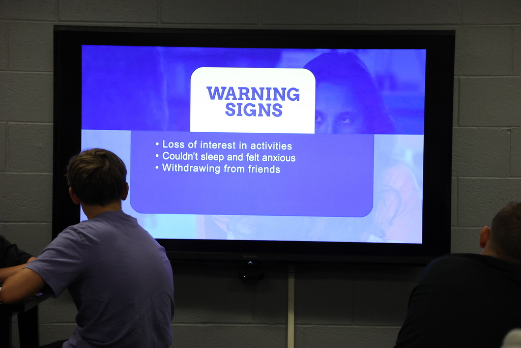 Mr. Brummet is using his September counseling lessons to focus on mental health. This includes Signs of Suicide training that every USD 379 staff member also went through in August. This program is paid for through a Clay Counts Coalition grant and was purchased in part because of Kansas Communities That Care survey data. All CCCMS students will go through the training. #celebrate379