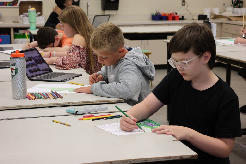Mrs. Argo's 6th grade art classes are participating in the Clay Count Conservation Poster contest. The theme this year is, "Home is Where the Habitat Is". #celebrate379