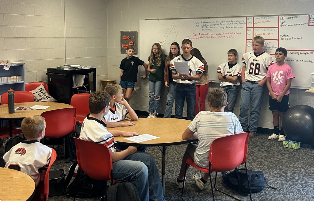 📚✨ Debate Day in 7th Grade ELA!  Mr. Last’s 7th graders put their critical thinking (and debating!) skills to the test today as they tackled a big question:  👉 Do social media influencers have a positive or negative impact on kids ages 12–18?  Students were split into teams, researched both sides of the issue, and came prepared not just to defend their positions—but to counter the opposing team’s arguments, too. 👏💡  Which side would YOU take? 🤔 #celebrate379