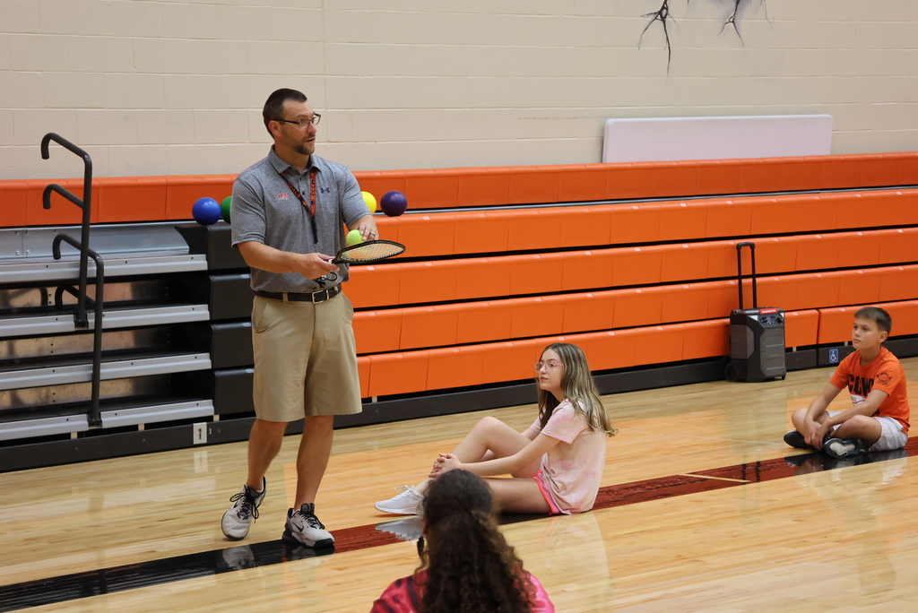 Ever played volleyball with rackets? Mr. Smith's 6th graders have! It's a new game that teaches hand/eye coordination, teamwork, and fun! #celebrate379