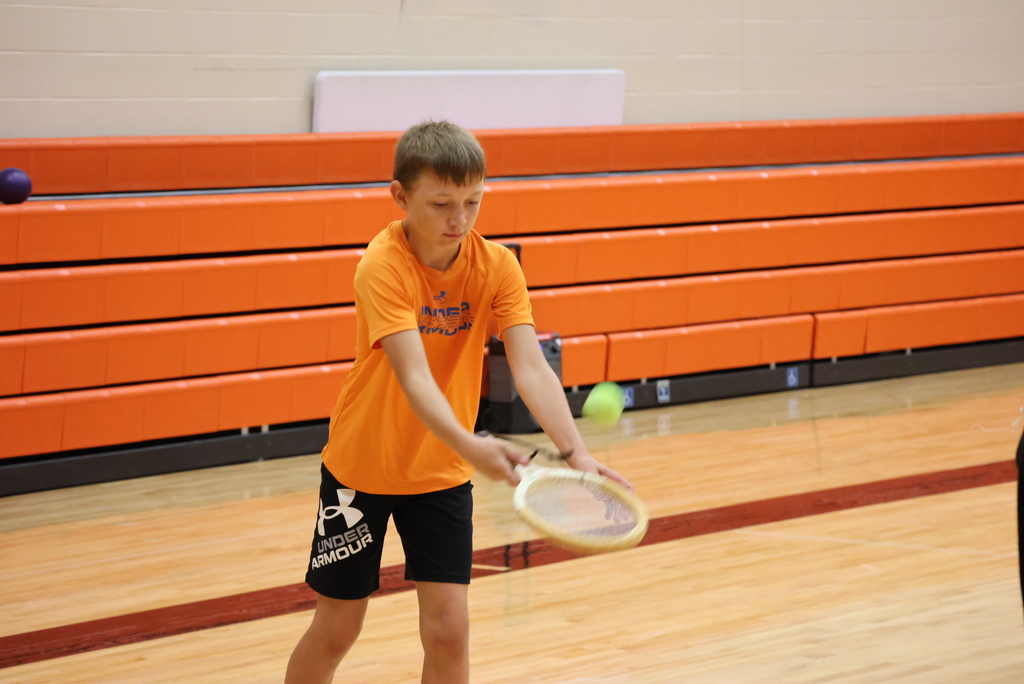 Ever played volleyball with rackets? Mr. Smith's 6th graders have! It's a new game that teaches hand/eye coordination, teamwork, and fun! #celebrate379