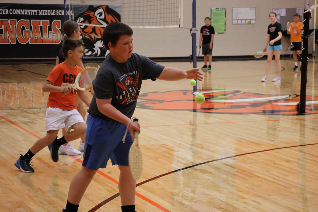 Ever played volleyball with rackets? Mr. Smith's 6th graders have! It's a new game that teaches hand/eye coordination, teamwork, and fun! #celebrate379