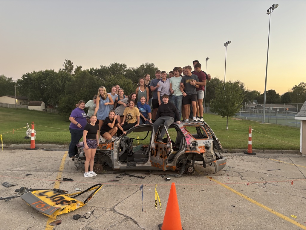 Class of '26 representing at the annual Homecoming Car Smash! #celebrate379