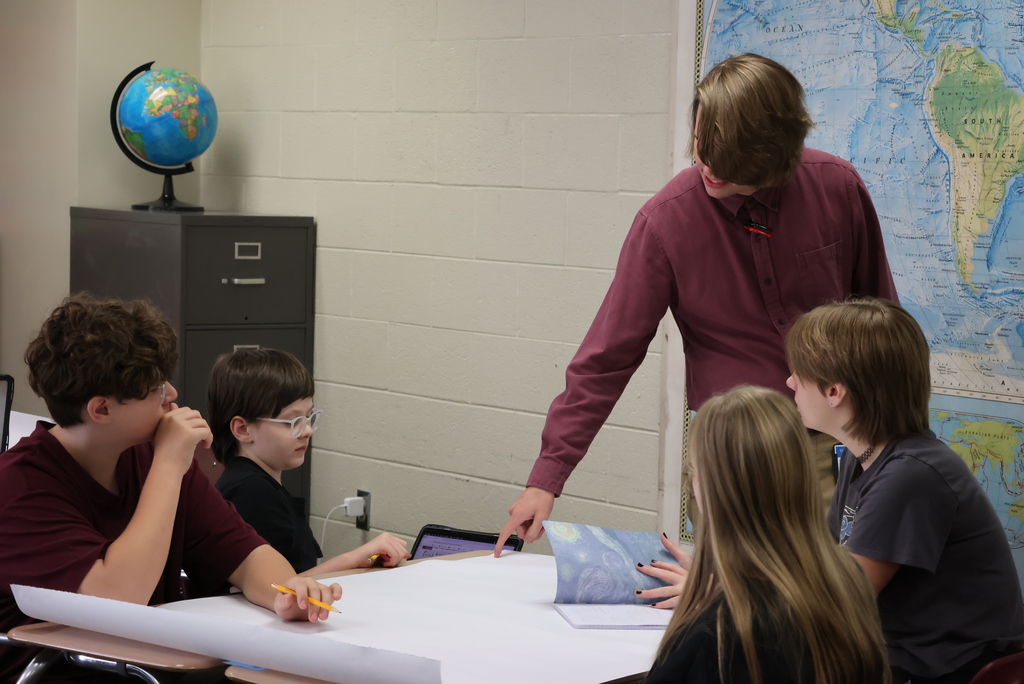 Mr. Higgins is a new History/Government teacher at both CCCMS and CCCHS. Yesterday, his 6th grade world history students were explaining the legacy of each of the Mesopotamian empires by creating a legacy poster. #celebrate379