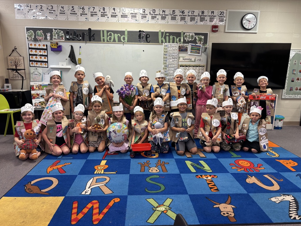 Today was a beautiful day for the kindergarten ABC Bootcamp! All K's created their own outfit based on the letters of the alphabet and presented in front of their classmates and families at Dexter Park! A special thanks to the CCCHS band for making the trip to help us celebrate! #celebrate379