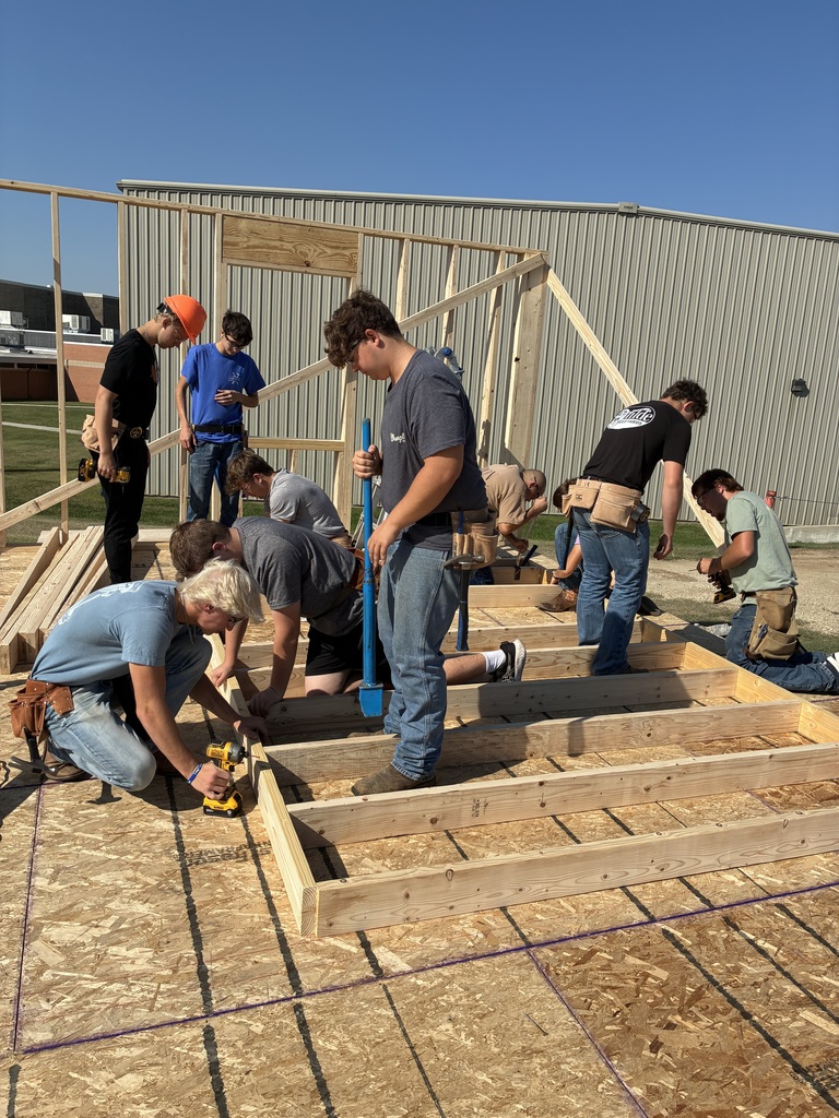 The walls are going up on the Tiger House! The house has not been purchased. For more information on the Tiger House, please contact Mr. Young, CCCHS Principal at 785 632-2131. #celebrate379