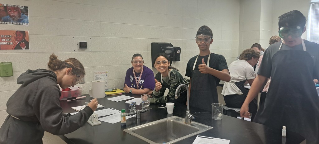Mrs. Trembath's Biology students explored diffusion with a hands-on lab. Using dialysis tubing to represent a semi-permeable membrane, they discovered that tiny glucose molecules can pass through, while bigger starch molecules cannot. This is why our bodies must break down starch into glucose—so our cells can transport and use it for energy! #celebrate379