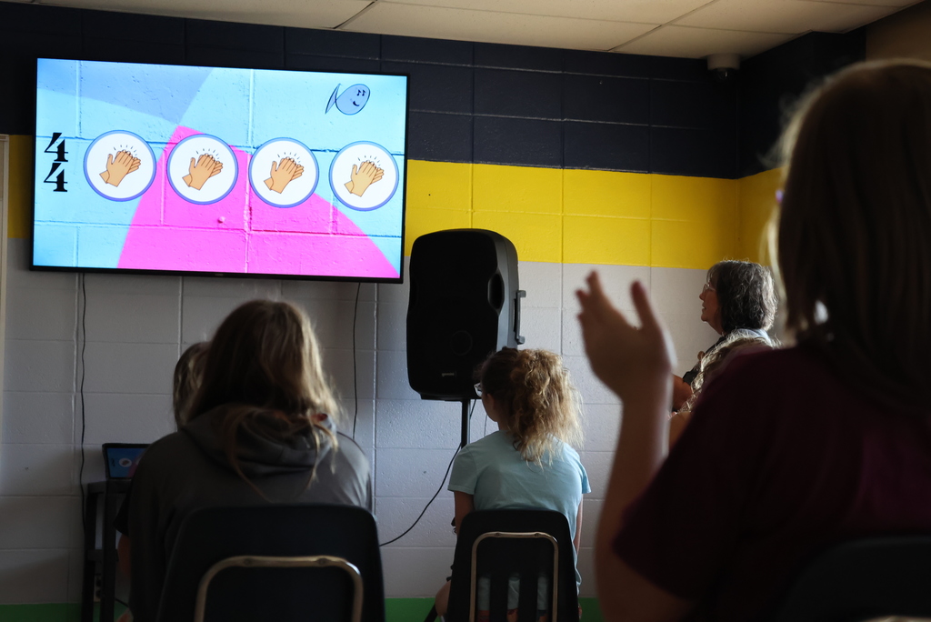 Before you can play instruments, you have to learn about notes and beats. That's why Mrs. Thrasher had her 5th grade band students clapping to the beats today. Lucky for them, it was to Taylor Swift songs, and most of them were already celebrating her new album release! #celebrate379