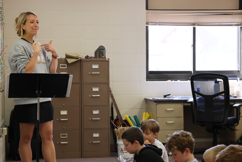 Mrs. Rourke's 4th and 5th graders are in the middle of preparing for the Nov. 6 Veteran's Day concert. All songs have a Veteran's Day theme, which has helped her students learn more about our military and history. All are invited to attend! #celebrate379